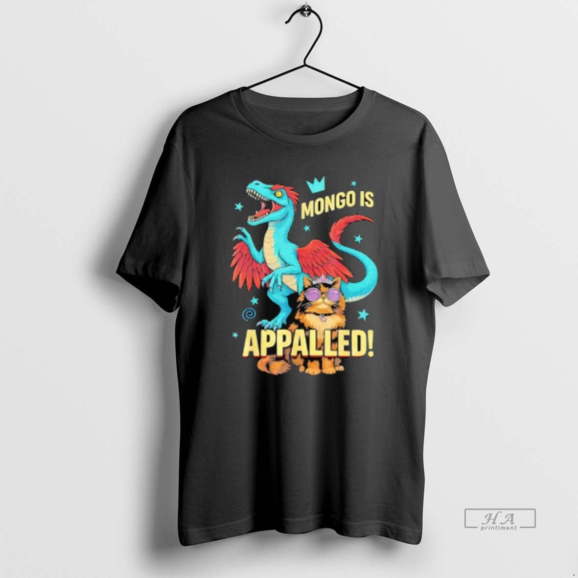 Official Princess Cat Riding Dinosaur Mongo Is Appalled Vintage T-Shirts, Hoodie, Sweatshirt | PopFlextees.com