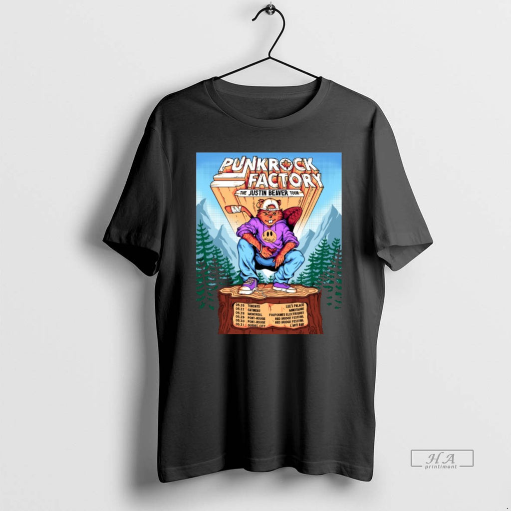 Official Punk Rock Factory The Justin Beaver Tour May 26 31 2026 T-Shirts, Hoodie, Sweatshirt | PopFlextees.com
