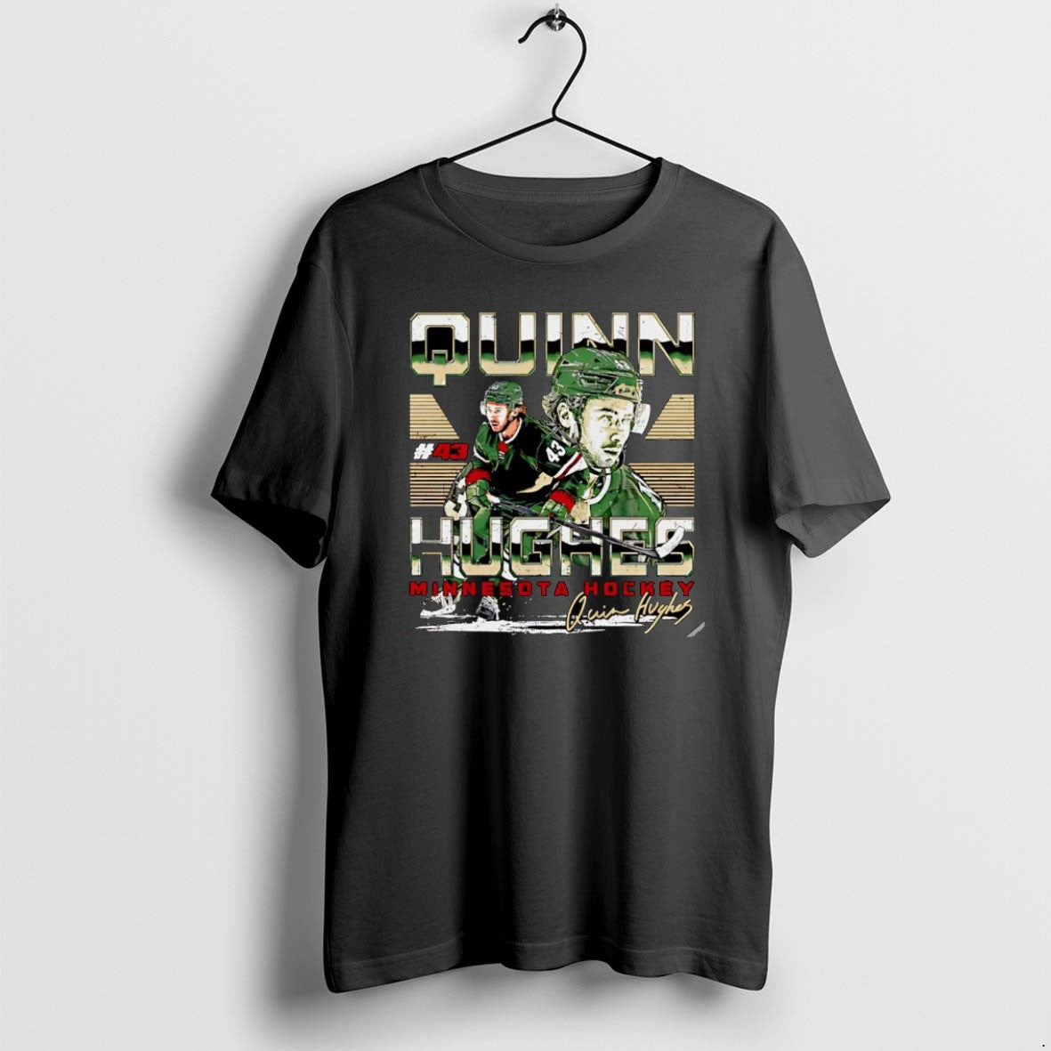Official Quinn Hughes Minnesota Wild Dual Signature Christmas T-Shirts, Hoodie, Sweatshirt | PopFlextees.com
