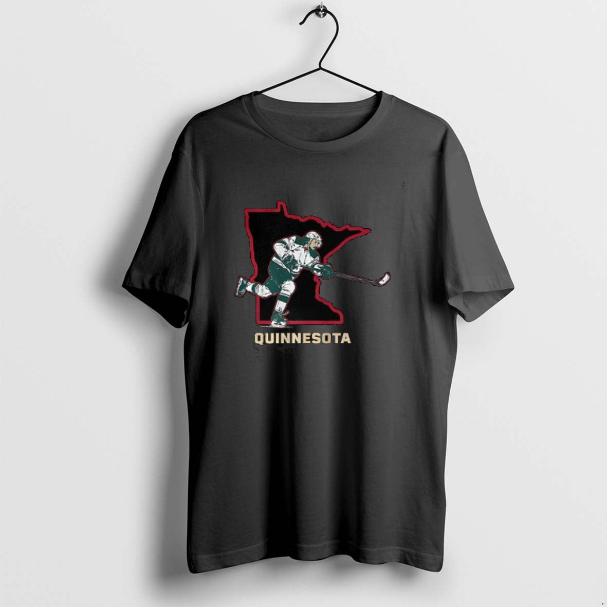 Official Quinn Hughes Minnesota Wild Nhl Quinnesota State Border T-Shirts, Hoodie, Sweatshirt | PopFlextees.com