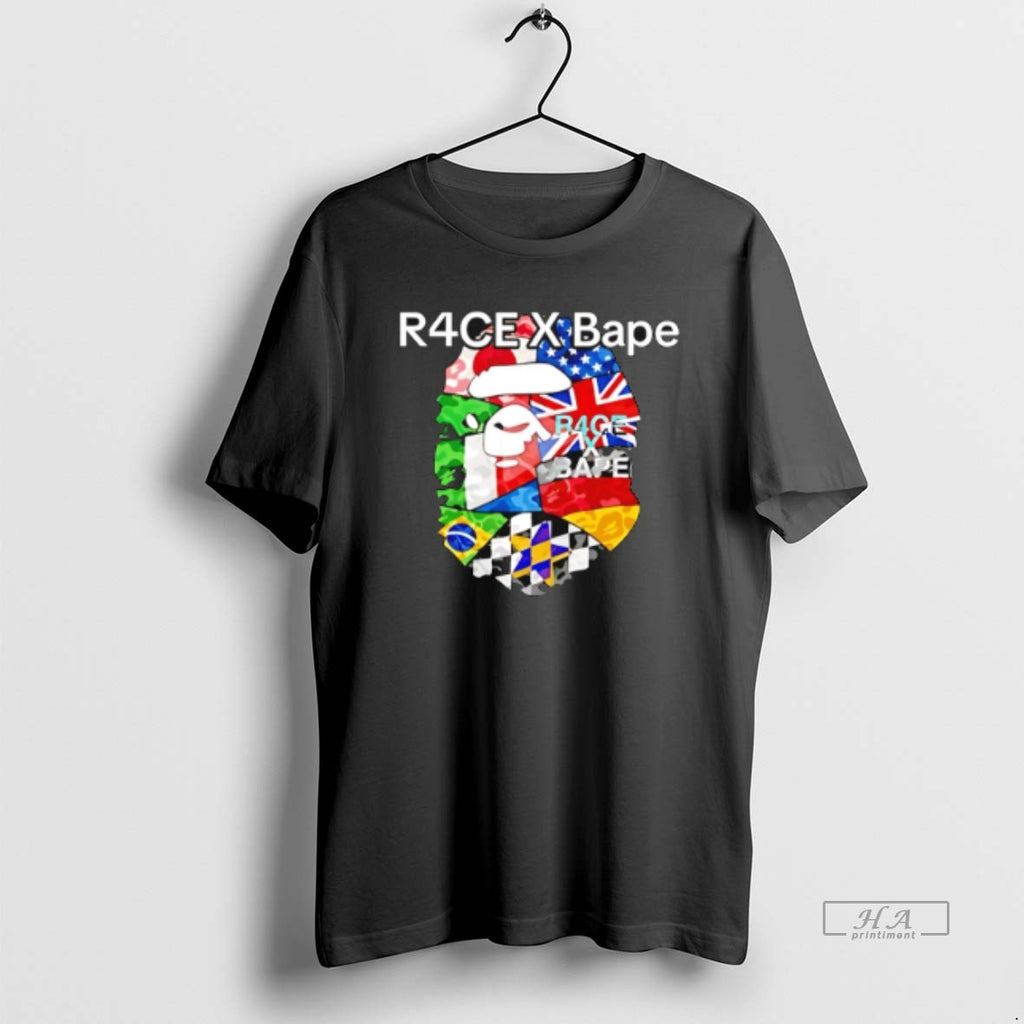 Official R4ce X Bape Racing 2026 Graphic T-Shirts, Hoodie, Sweatshirt | PopFlextees.com