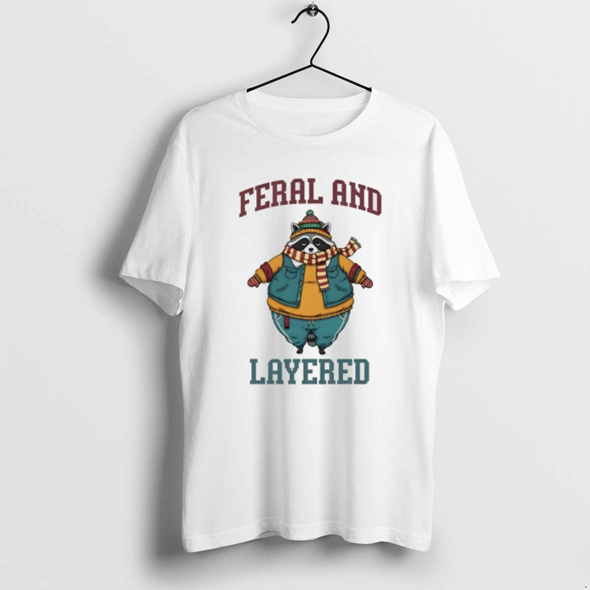 Official Raccoon Feral And Layered T-Shirts, Hoodie, Sweatshirt | PopFlextees.com