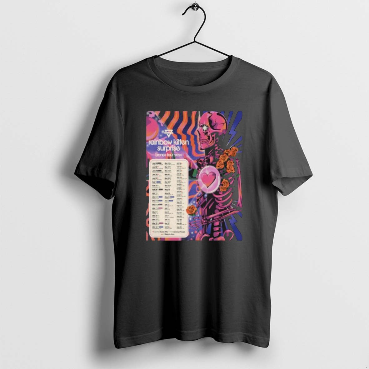 Official Rainbow Kitten Surprise Tour Bones 2026 T-Shirts, Hoodie, Sweatshirt | PopFlextees.com