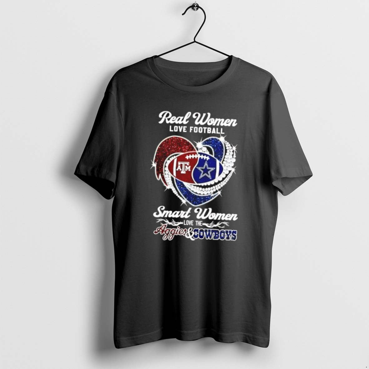 Official Real Love Football Smart Love Aggies Cowboys T-Shirts, Hoodie, Sweatshirt