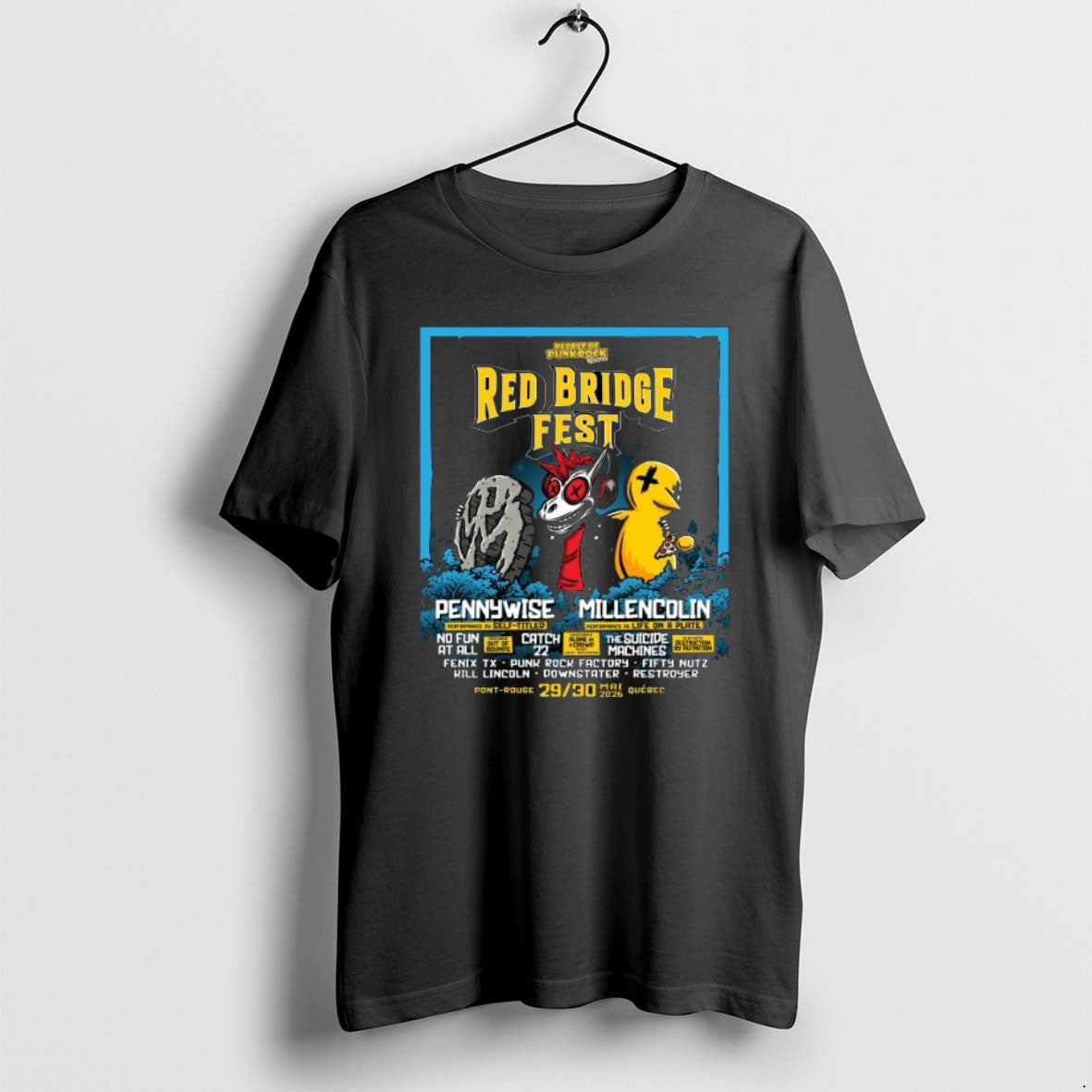 Official Red Bridge Fest 5 29 5 30 2026 Pennywise Millencolin Quebec Canada T-Shirts, Hoodie, Sweatshirt | PopFlextees.com