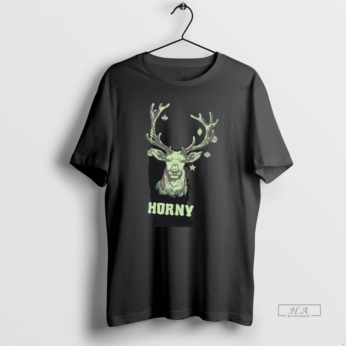 Official Reindeer Horny Packing Deck The Halls Christmas T-Shirts, Hoodie, Sweatshirt | PopFlextees.com