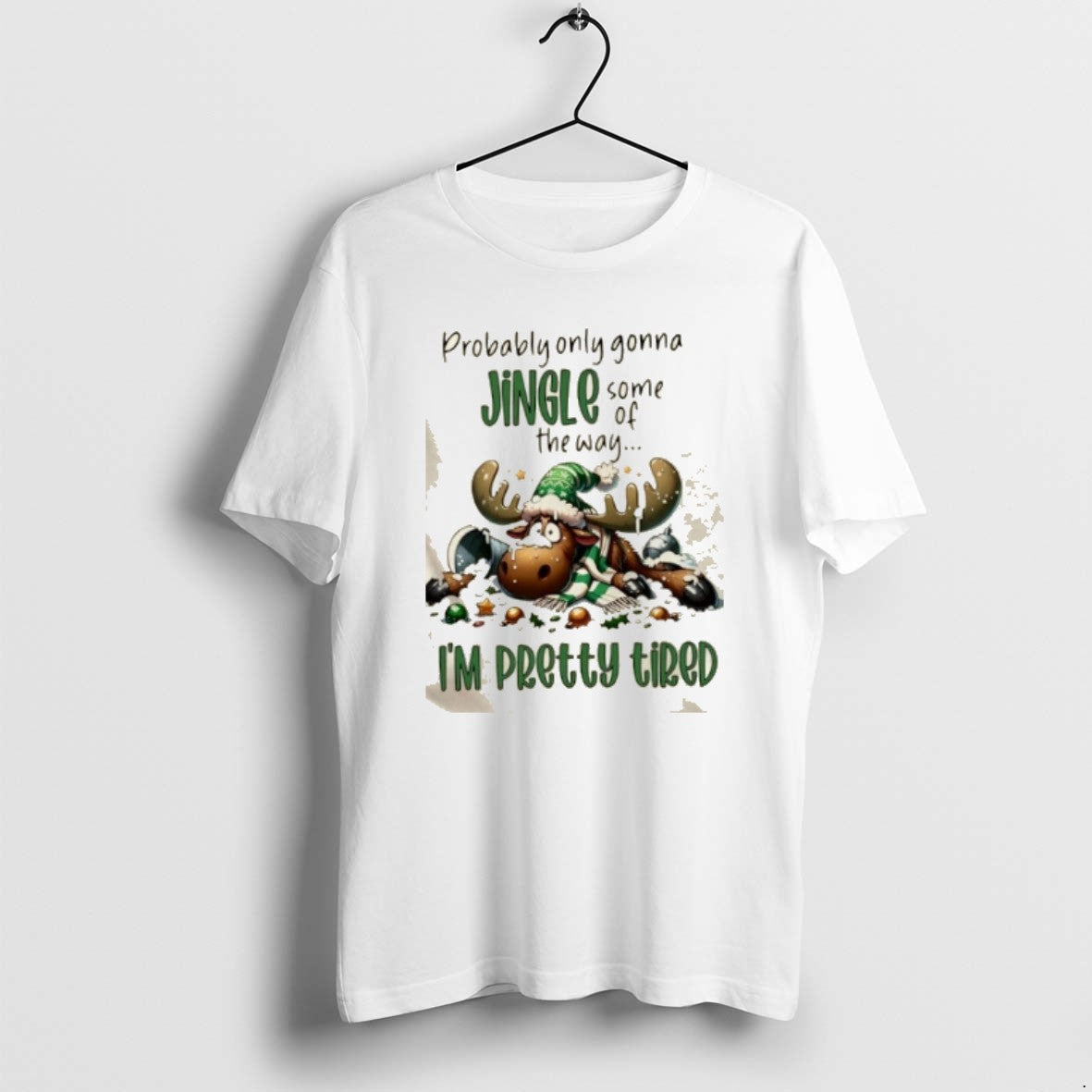 Official Reindeer Probably Only Gonna Jingle Some Of The Way Im Pretty Tired T-Shirts, Hoodie, Sweatshirt | PopFlextees.com