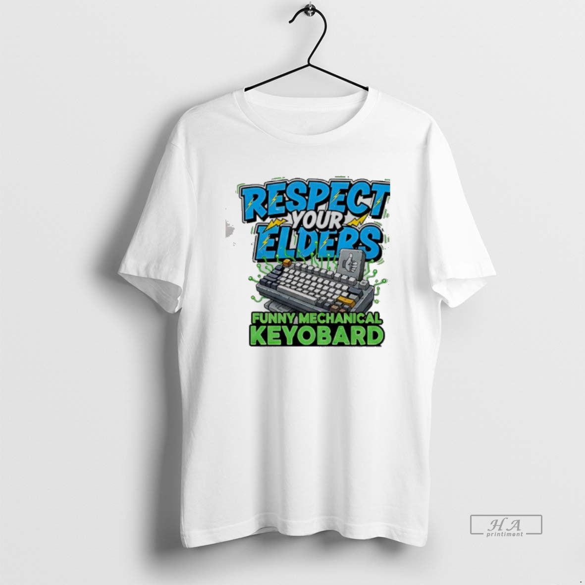 Official Respect Your Elders Funny Mechanical Keyboard Nerd T-Shirts, Hoodie, Sweatshirt | PopFlextees.com