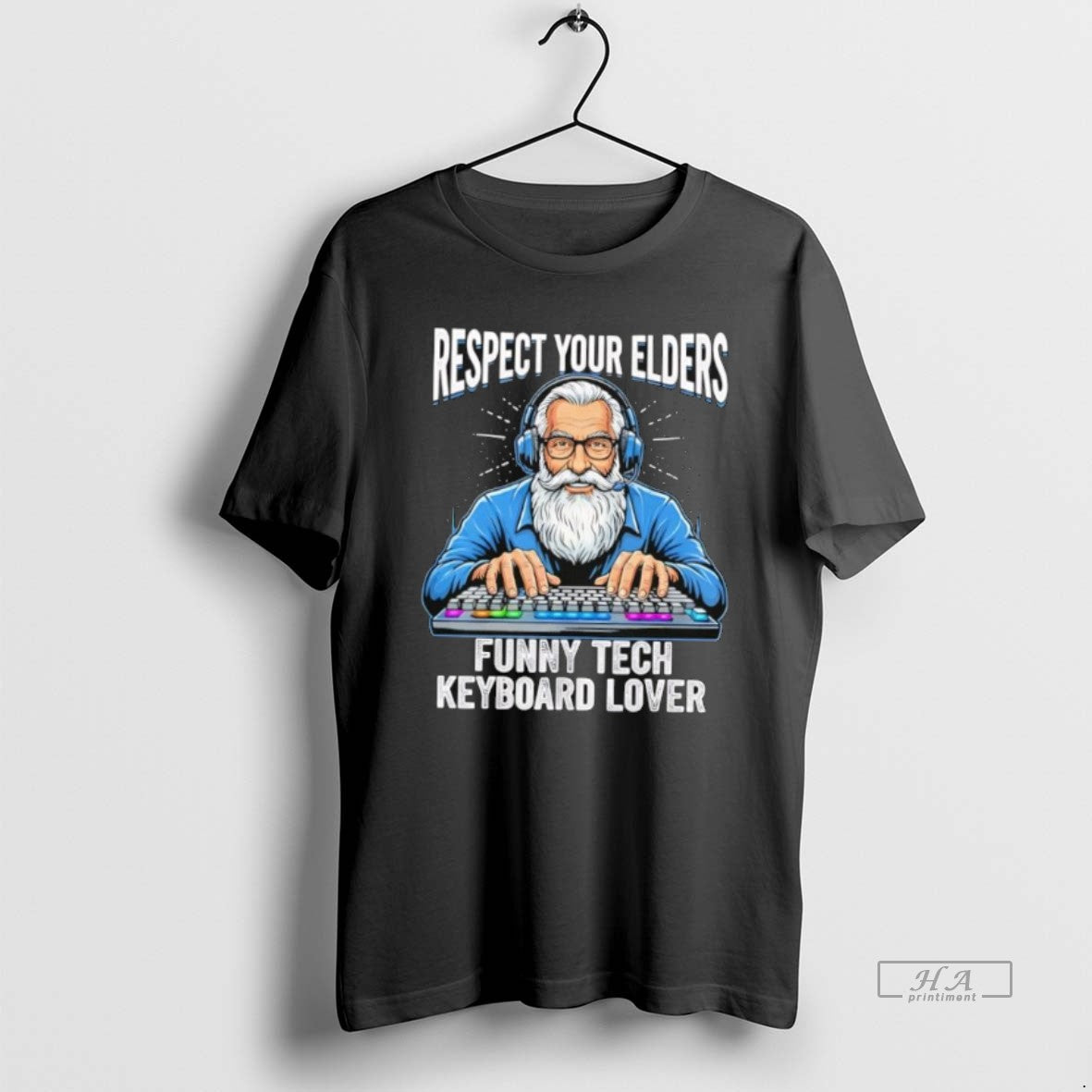 Official Respect Your Elders Funny Tech Keyboard Lover T-Shirts, Hoodie, Sweatshirt | PopFlextees.com