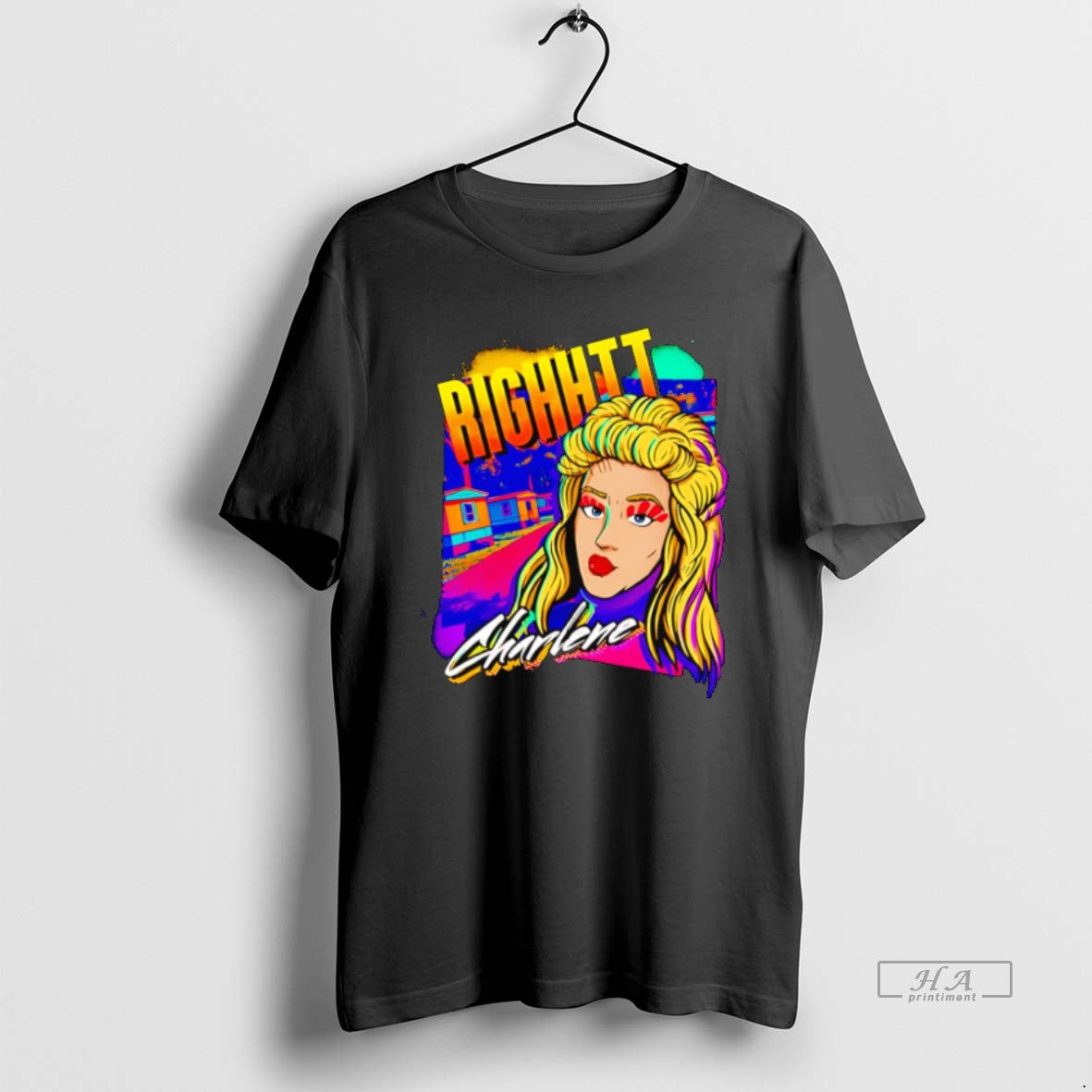 Official Righhtt Charlene Art Black T-Shirts, Hoodie, Sweatshirt | PopFlextees.com