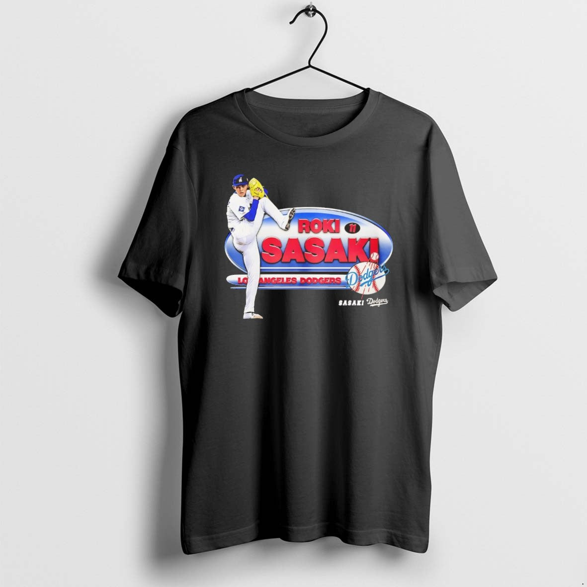 Official Roki Sasaki Starting Pitcher Los Angeles Dodgers Chriast T-Shirts, Hoodie, Sweatshirt | PopFlextees.com