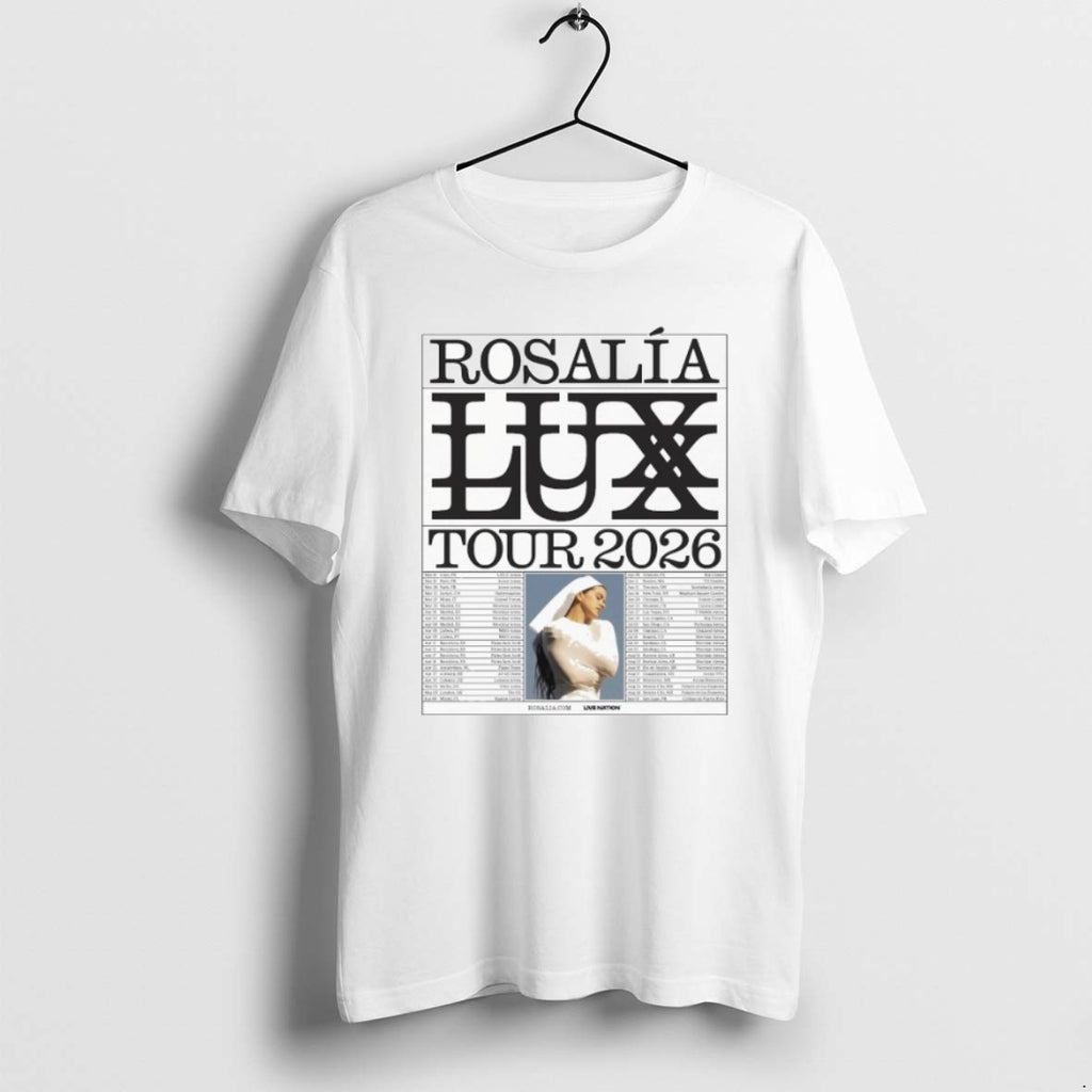 Official Rosalia Lux Tour 2026 Europe And Uk And North American Dates T-Shirts, Hoodie, Sweatshirt | PopFlextees.com