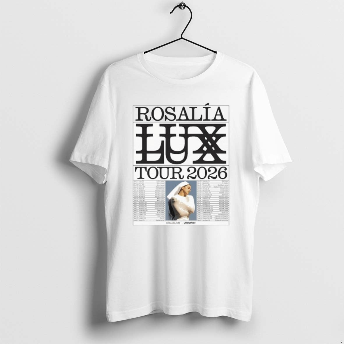 Official Rosalia Lux Tour 2026 Europe And Uk And North American Dates T-Shirts, Hoodie, Sweatshirt | PopFlextees.com