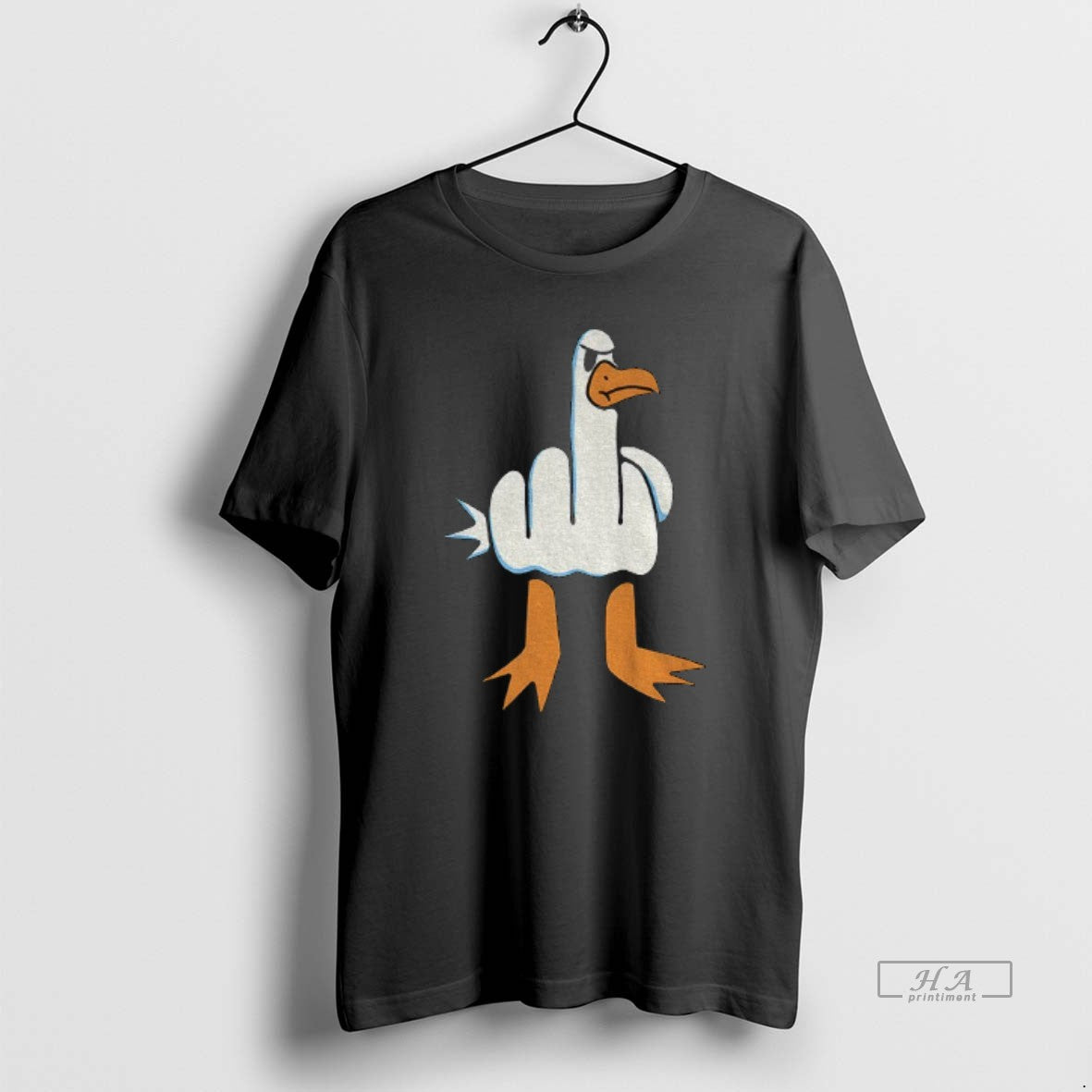 Official Rude Seagull Middle Finger Meme T-Shirts, Hoodie, Sweatshirt | PopFlextees.com