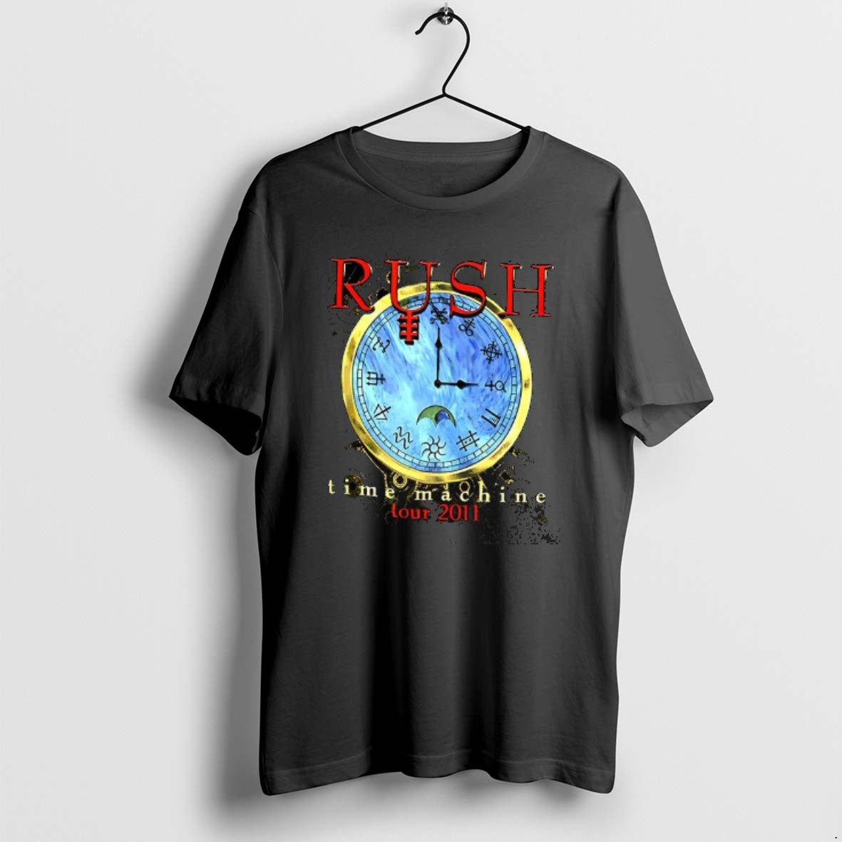 Official Rush Time Machine Tour 2011 Clock T-Shirts, Hoodie, Sweatshirt | PopFlextees.com