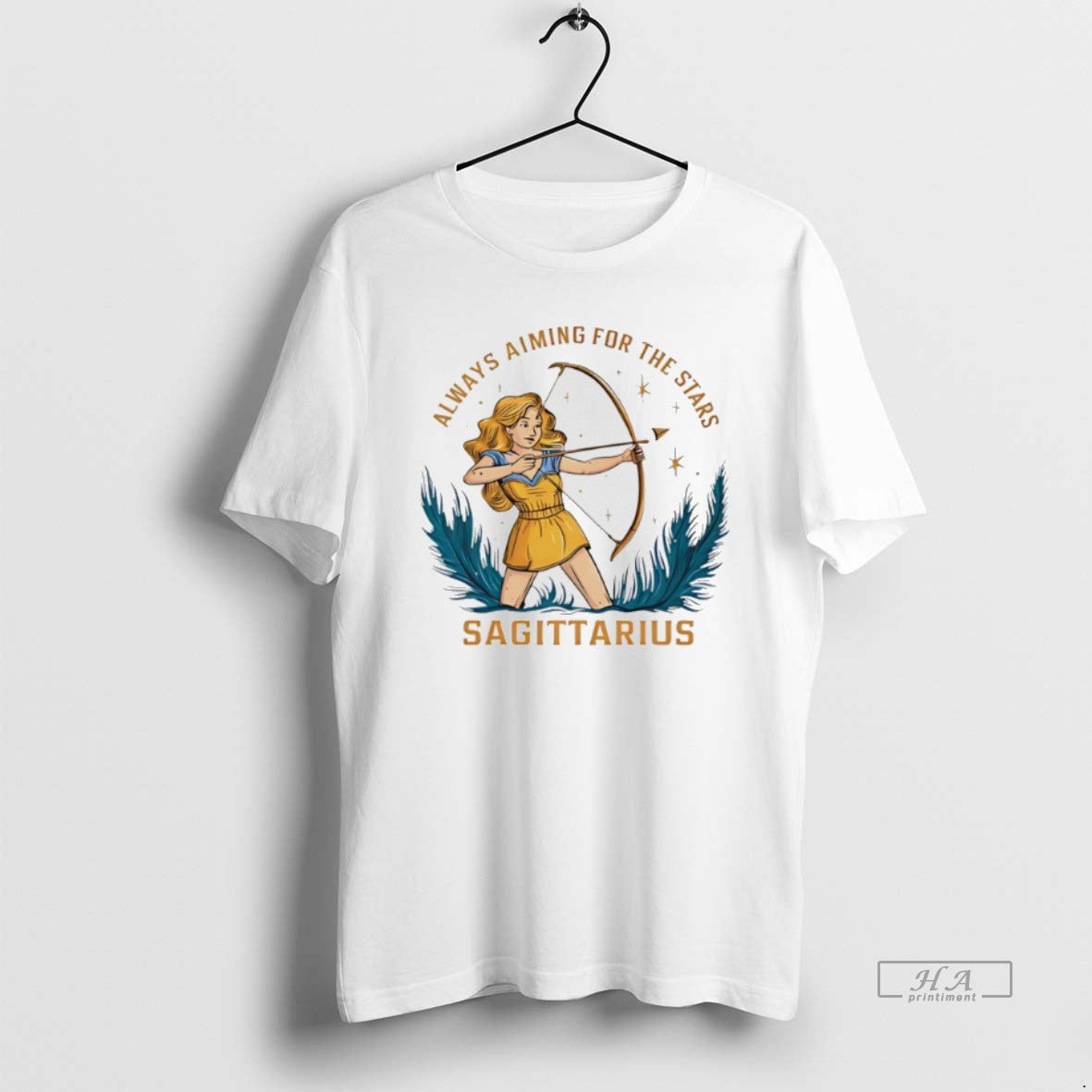Official Sagittarius Zodiac Always Aiming For The Stars Art T-Shirts, Hoodie, Sweatshirt | PopFlextees.com