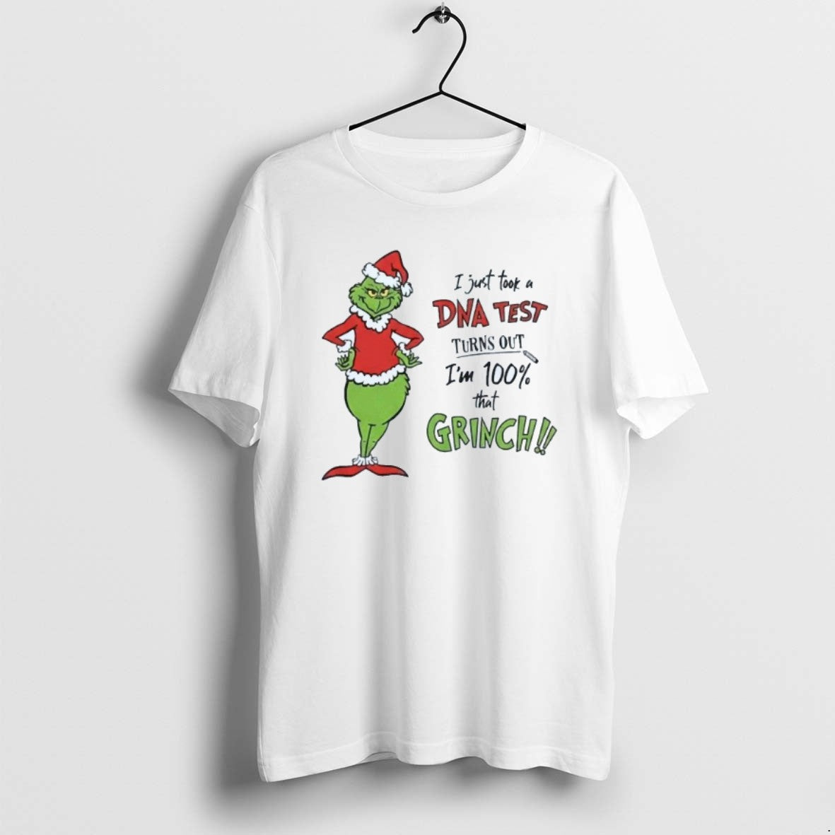 Official Santa Grinch I Just Took A Dna Test Turns Out Im 100 That Grinch T-Shirts, Hoodie, Sweatshirt | PopFlextees.com