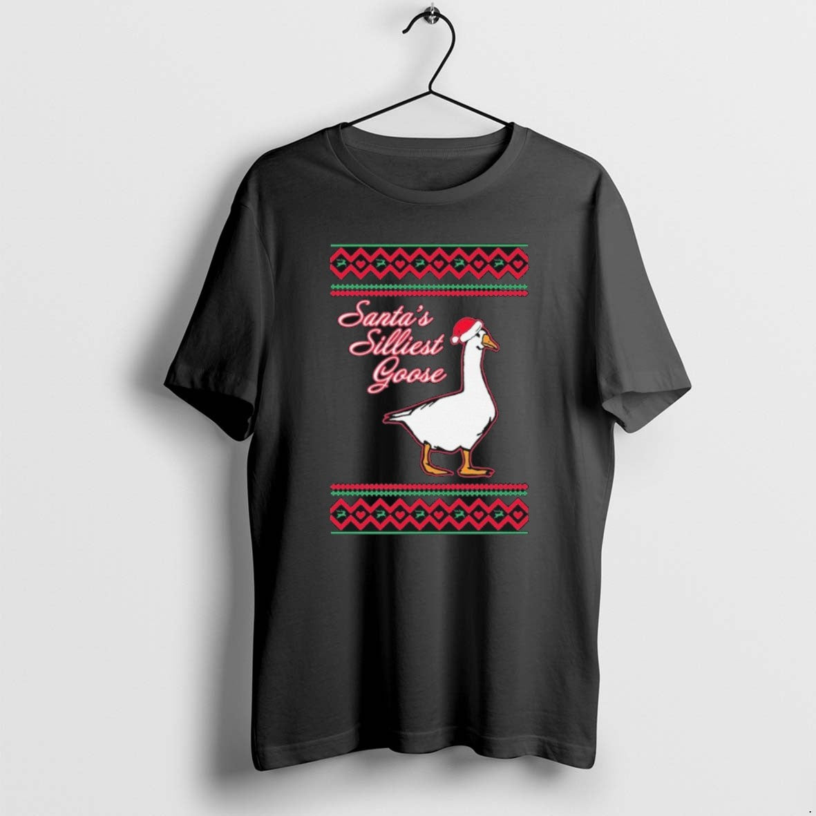 Official Santas Silliest Goose Tacky Ugly Christmas T-Shirts, Hoodie, Sweatshirt | PopFlextees.com