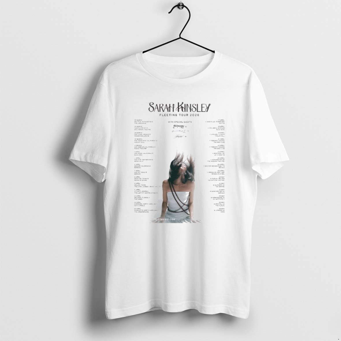 Official Sarah Kinsley Fleeting Tour 2026 Tour Dates T-Shirts, Hoodie, Sweatshirt