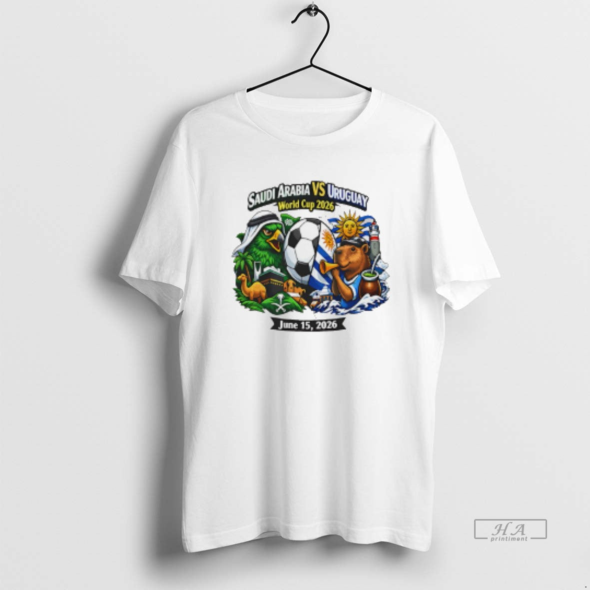 Official Saudi Arabia Vs Uruguay 2026 World Cup Mascot T-Shirts, Hoodie, Sweatshirt | PopFlextees.com