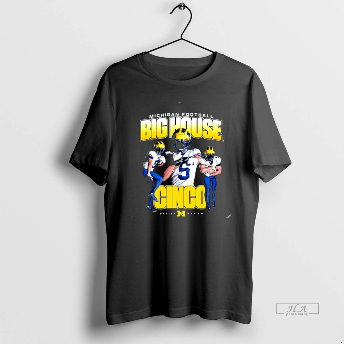 Official Savion Hiter Big House Cinco Michigan Wolverines Graphic Christmas T-Shirts, Hoodie, Sweatshirt | PopFlextees.com