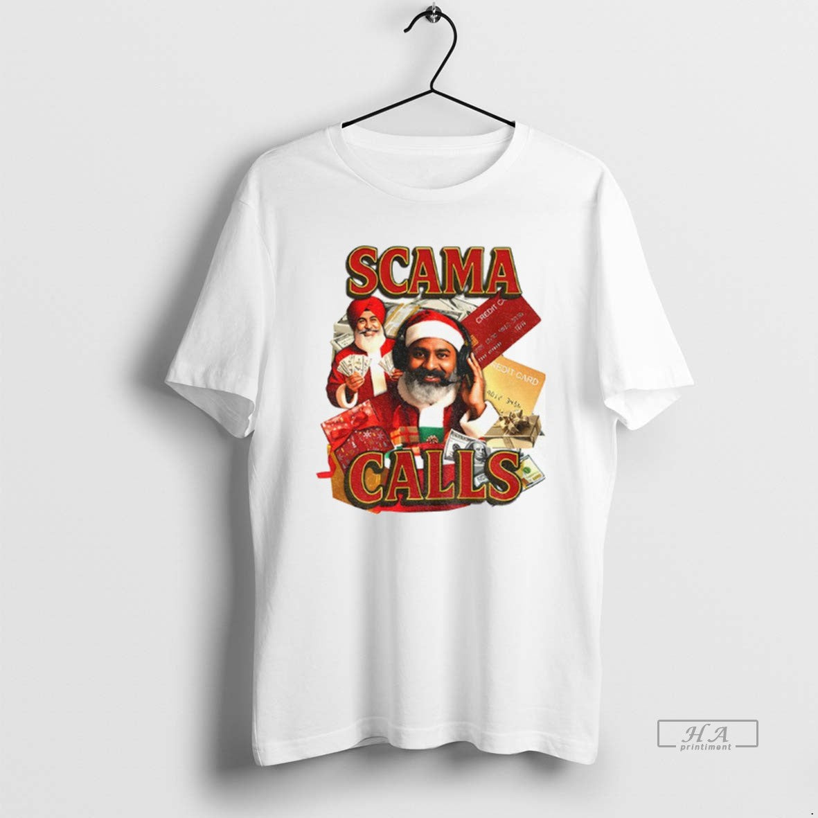 Official Scama Calls Santa Merry Christmas 2025 T-Shirts, Hoodie, Sweatshirt | PopFlextees.com