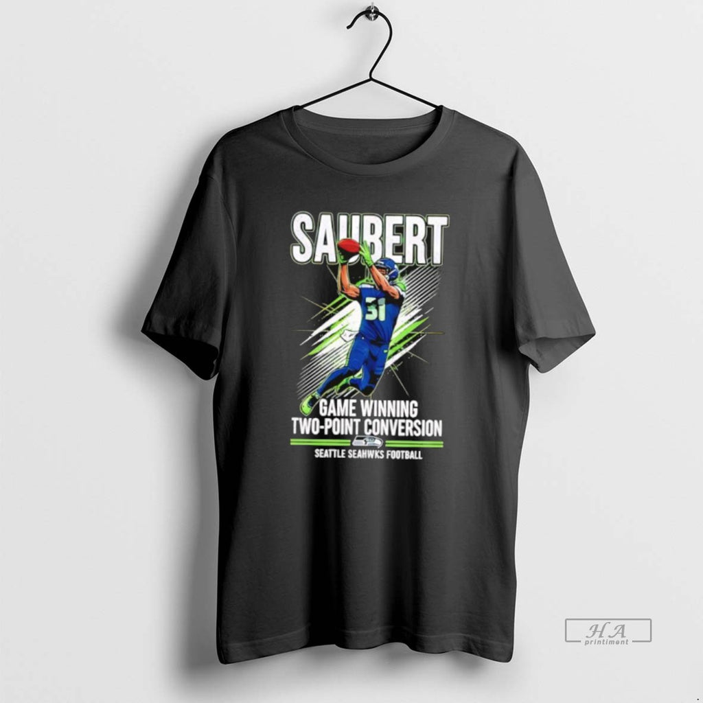 Official Seahawks Eric Saubert Game Winning Two Point Conversion T-Shirts, Hoodie, Sweatshirt | PopFlextees.com