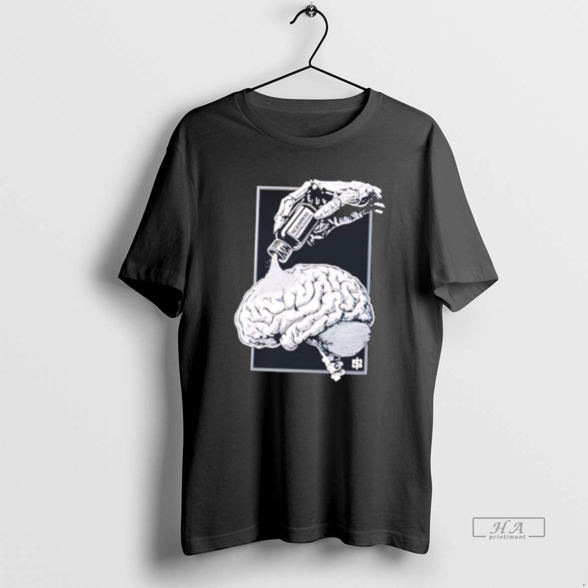 Official Seasonal Depression Skeletal Hand Brain Tee Hoodie, Sweatshirt | PopFlextees.com