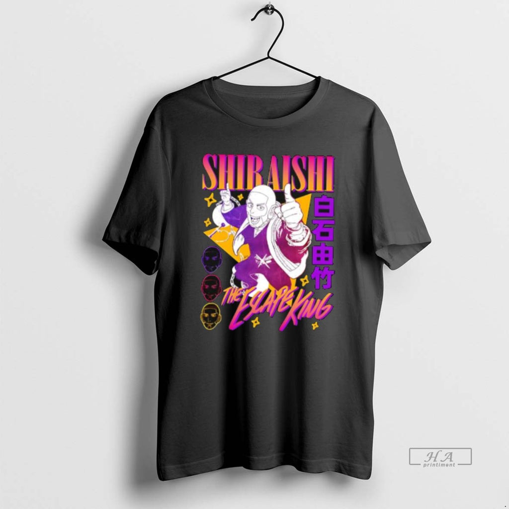 Official Shiraishi The Escape King Cartoon Graphic T-Shirts, Hoodie, Sweatshirt | PopFlextees.com