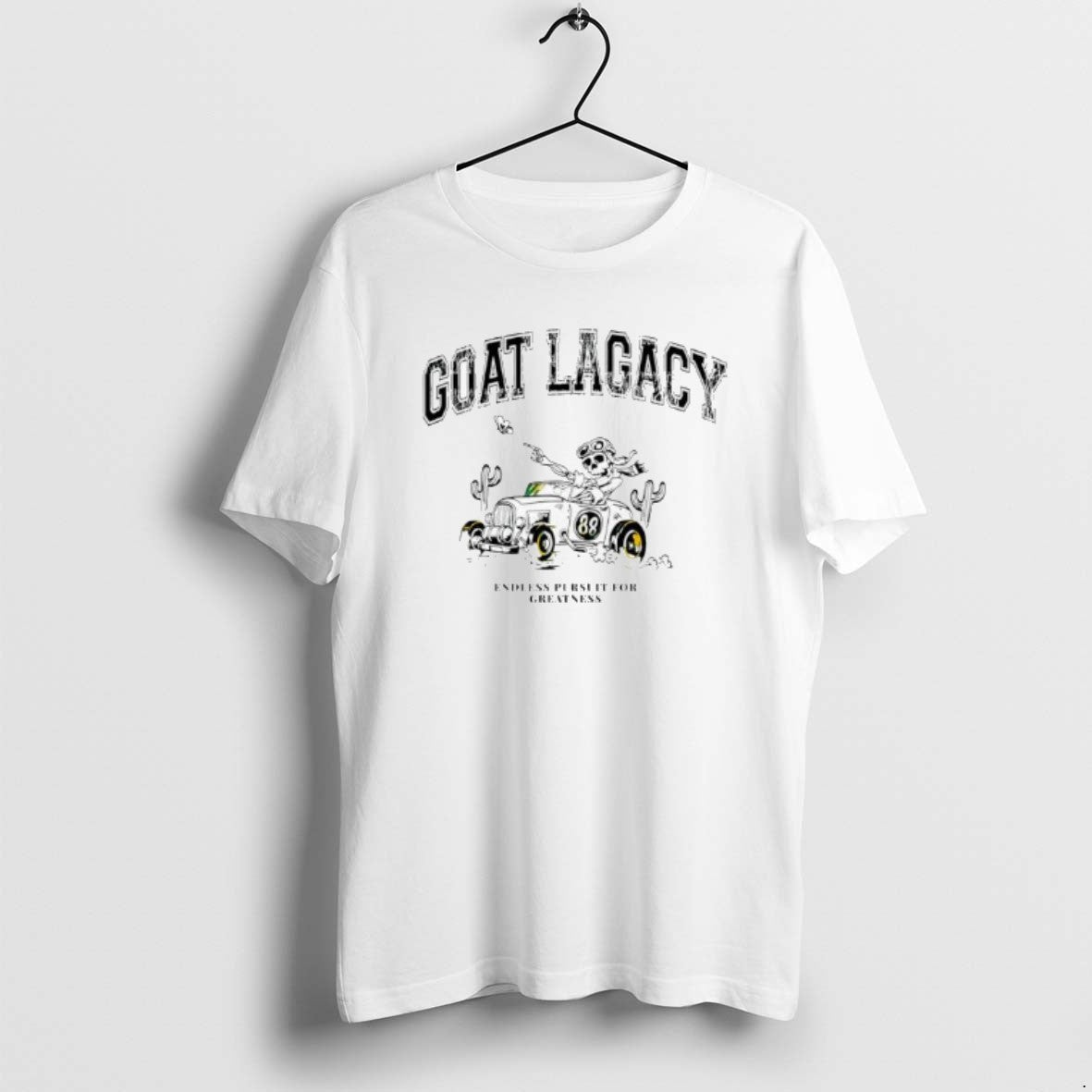 Official Skeleton 88 Car Goat Lagacy Endless Pursuit For Greatness T-Shirts, Hoodie, Sweatshirt | PopFlextees.com