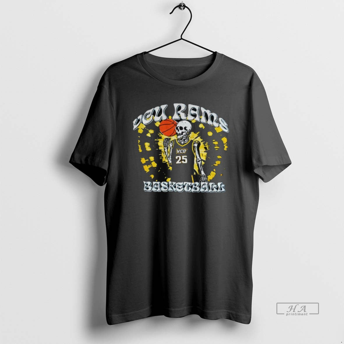 Official Skeleton Vcu Rams Basketball Player T-Shirts, Hoodie, Sweatshirt | PopFlextees.com