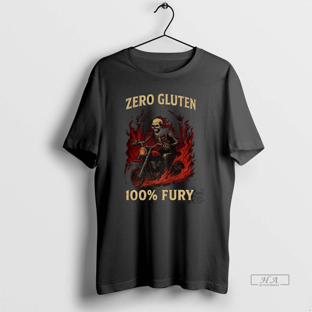 Official Skeleton Zero Gluten 100 Fury T-Shirts, Hoodie, Sweatshirt