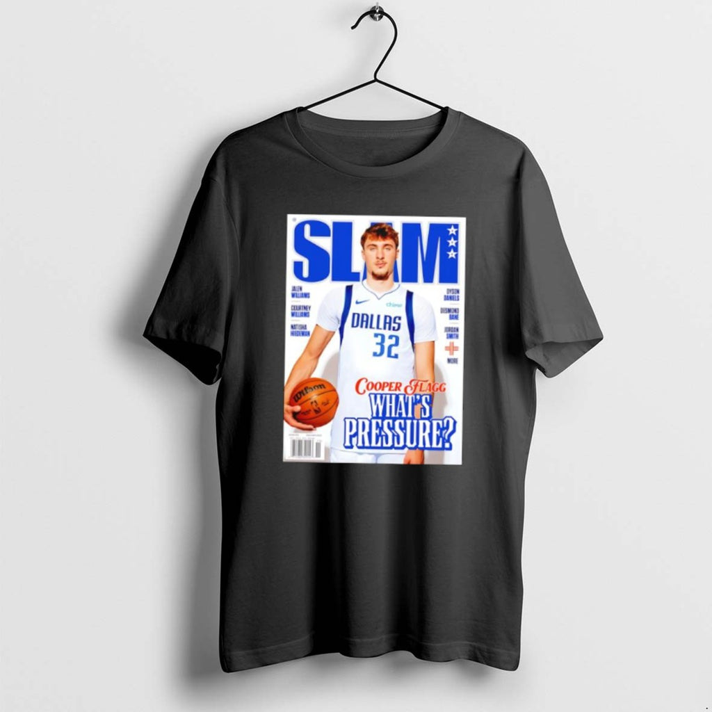 Official Slam Cooper Flagg Magazine Whats Pressure T-Shirts, Hoodie, Sweatshirt | PopFlextees.com