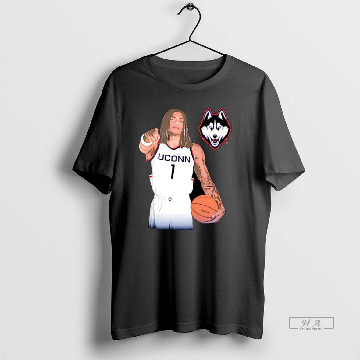 Official Solo Ball Uconn Huskies Portrait Christmas T-Shirts, Hoodie, Sweatshirt | PopFlextees.com