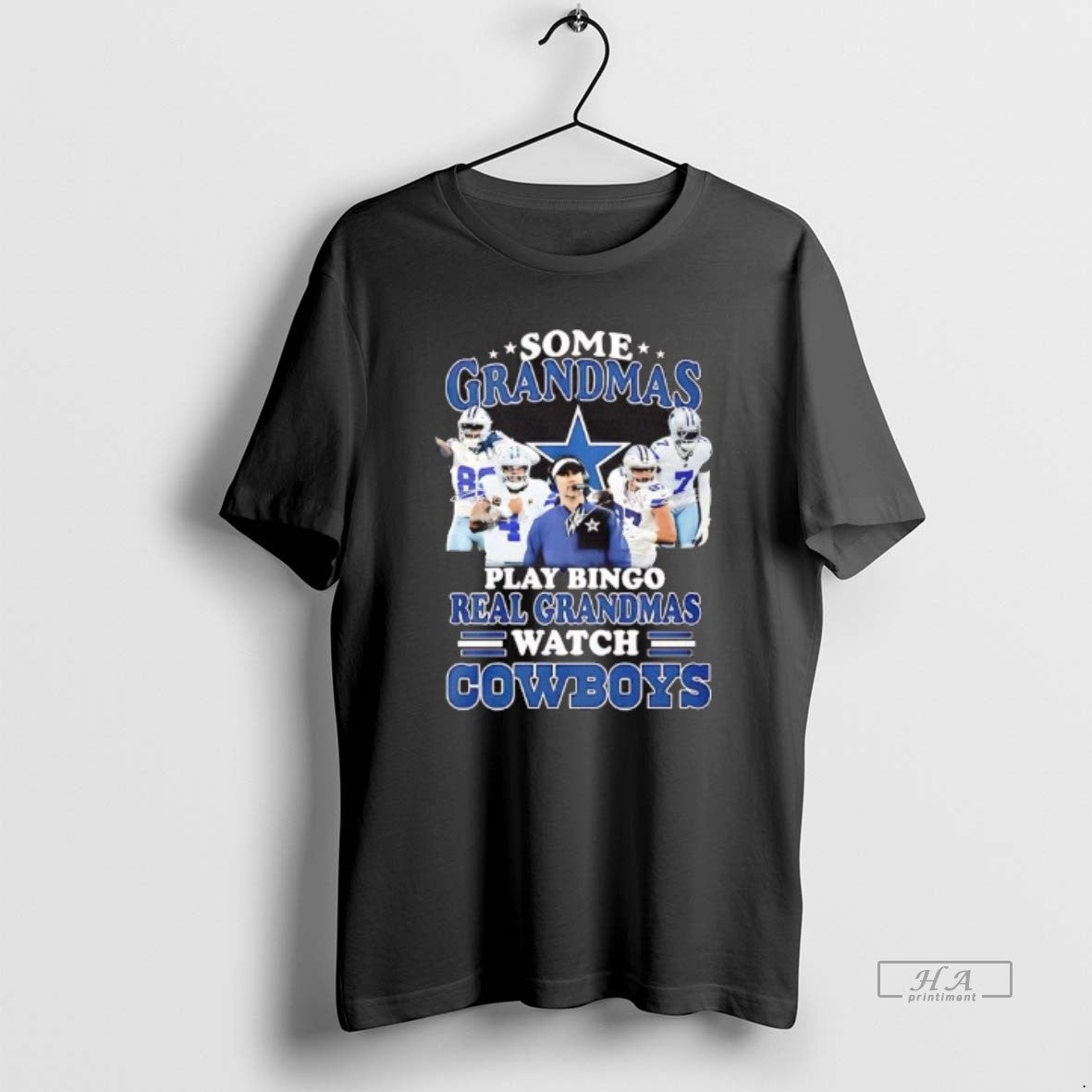 Official Some Grandmas Play Bingo Real Grandmas Watch Dallas Cowboys T-Shirts, Hoodie, Sweatshirt | PopFlextees.com
