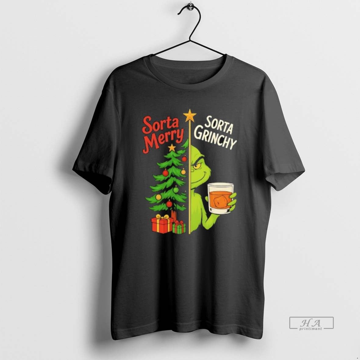 Official Sorta Merry Sorta Grinchy Christmas T-Shirts, Hoodie, Sweatshirt | PopFlextees.com