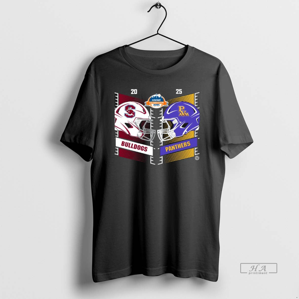 Official South Carolina State Bulldogs Vs Prairie View Am Panthers 2025 Cricket Celebration Bowl Head T-Shirts, Hoodie, Sweatshirt