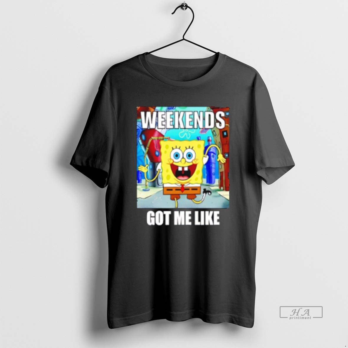 Official Spongebob Weekends Got Me Like T-Shirts, Hoodie, Sweatshirt | PopFlextees.com