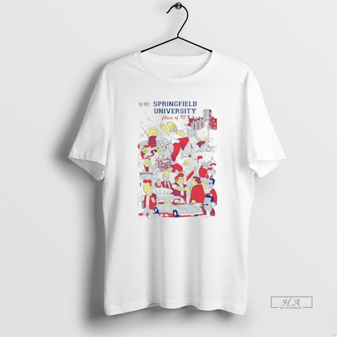 Official Springfield University Class Of 93 Comic T-Shirts, Hoodie, Sweatshirt | PopFlextees.com