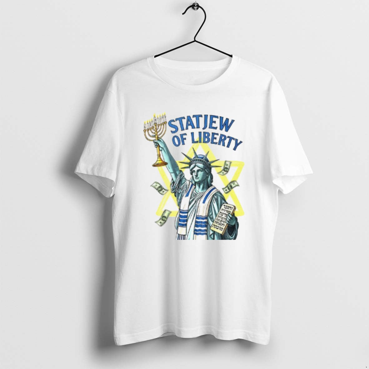 Official Statjew Of Liberty Jewish Statue Of Liberty Parody T-Shirts, Hoodie, Sweatshirt | PopFlextees.com