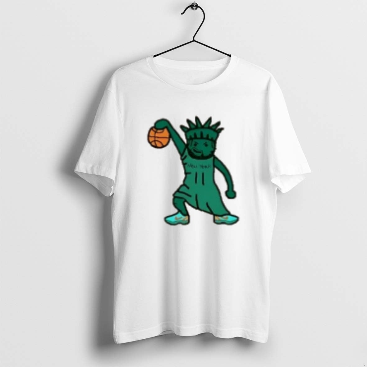 Official Statue Of Brunson Statue Of Liberty Jalen Brunson Ny Knicks Christmas T-Shirts, Hoodie, Sweatshirt | PopFlextees.com