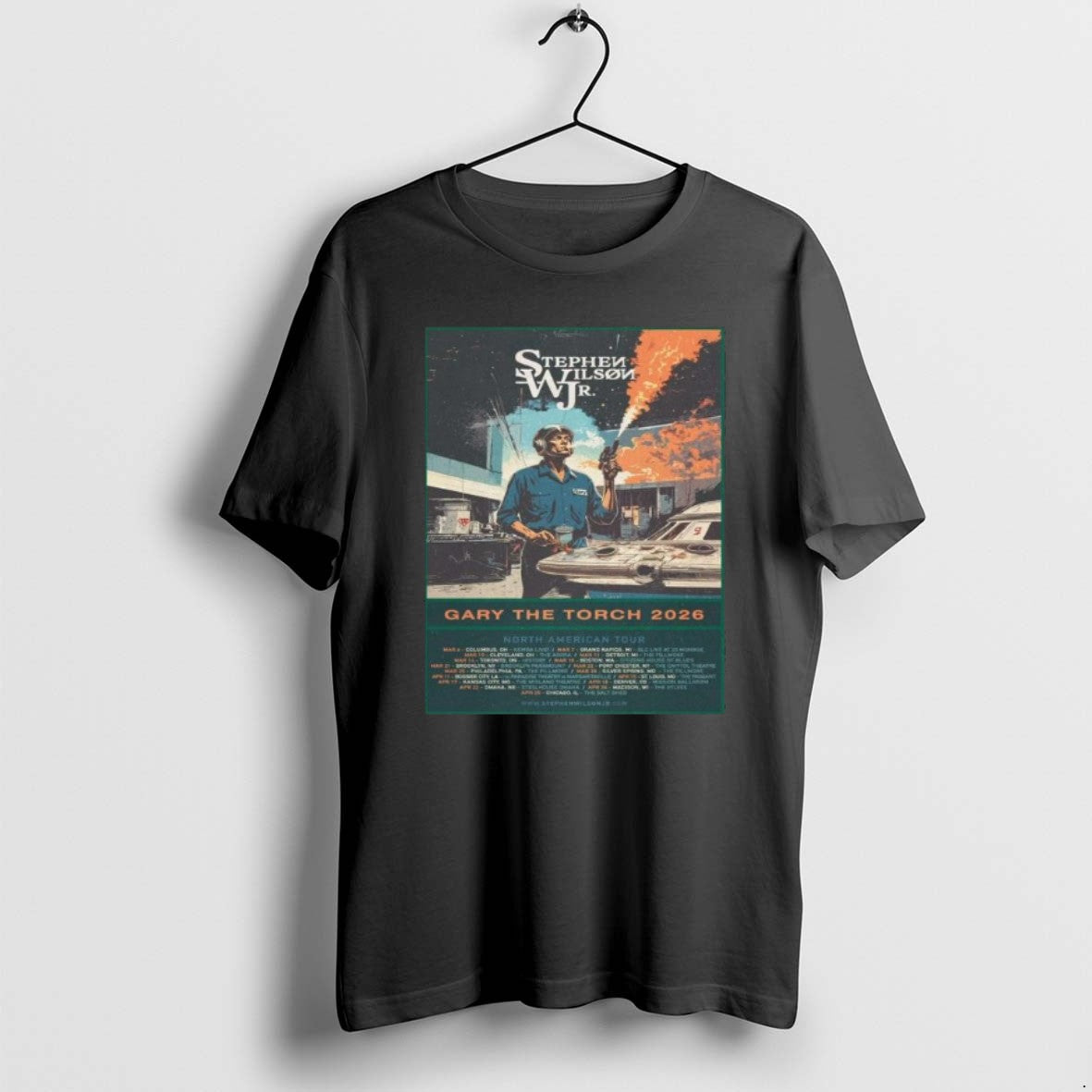 Official Stephen Wilson Jr Gary The Torch 2026 Tour Schedule Dates T-Shirts, Hoodie, Sweatshirt | PopFlextees.com