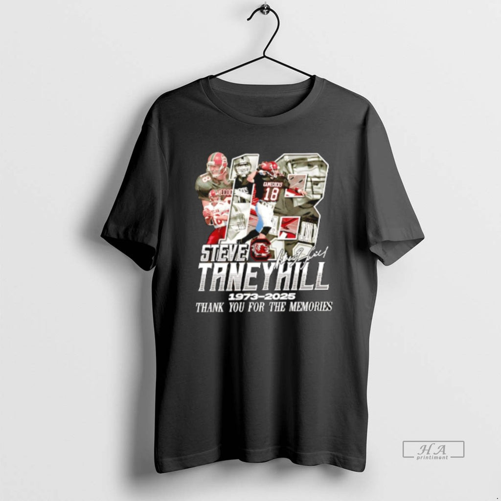 Official Steve Taneyhill 1973 2025 Thank You For The Memories Signature T-Shirts, Hoodie, Sweatshirt | PopFlextees.com