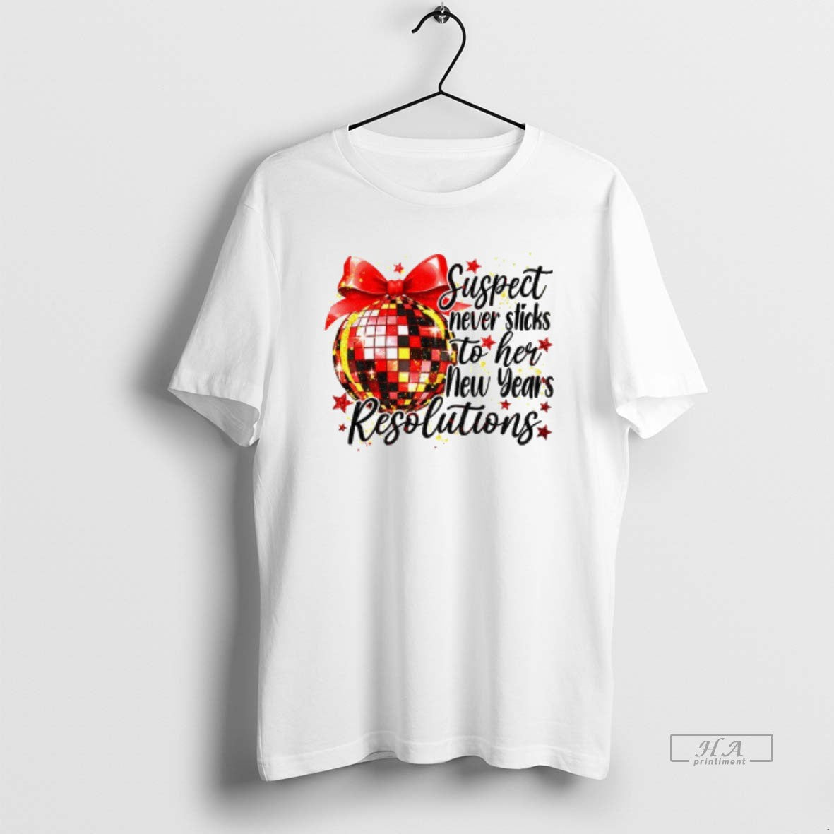 Official Suspect Never Sticks To Her New Years Resolution New Year 2026 T-Shirts, Hoodie, Sweatshirt | PopFlextees.com