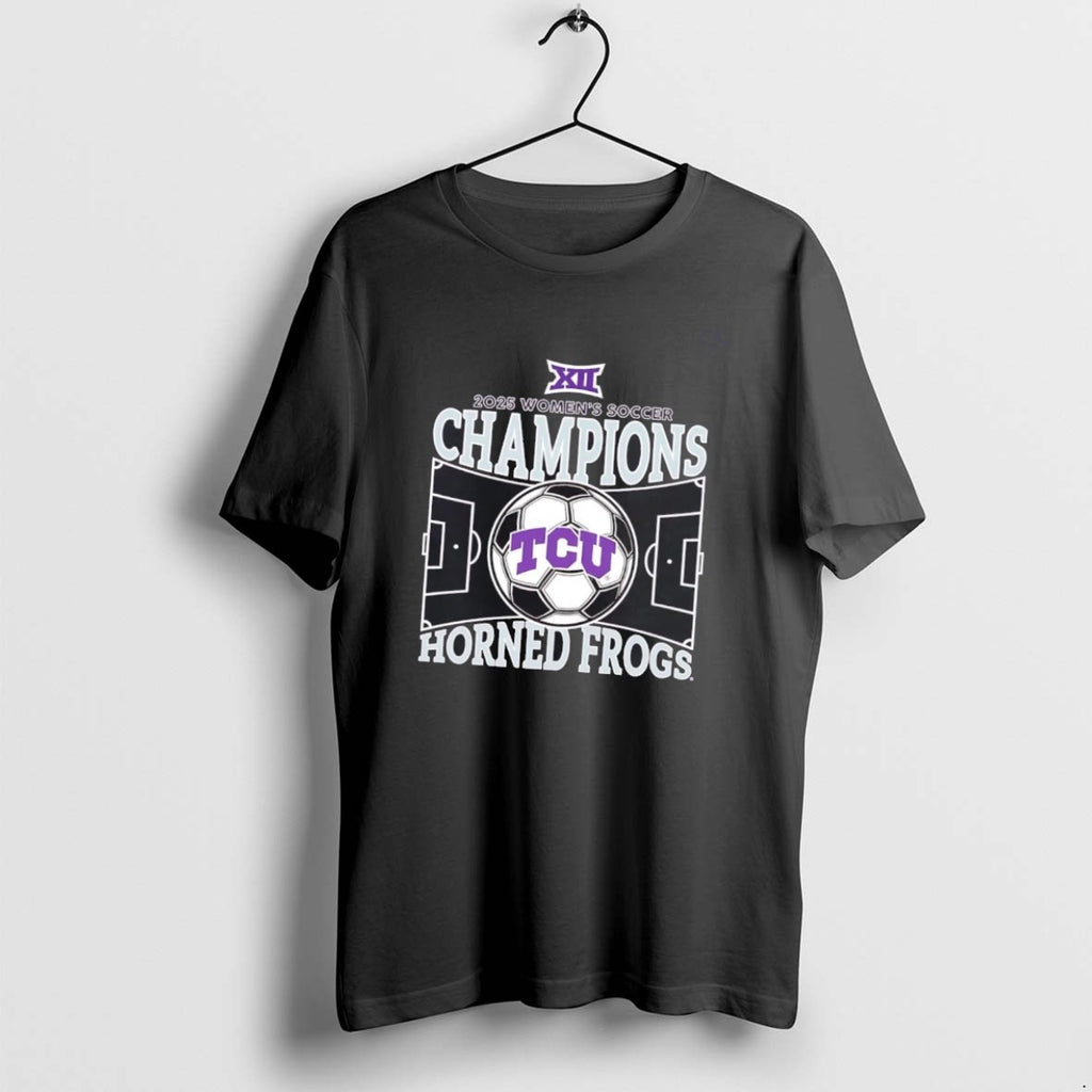 Official Tcu Horned Frogs 2025 Big 12 Womens Soccer Regular Season Champions T-Shirts, Hoodie, Sweatshirt | PopFlextees.com