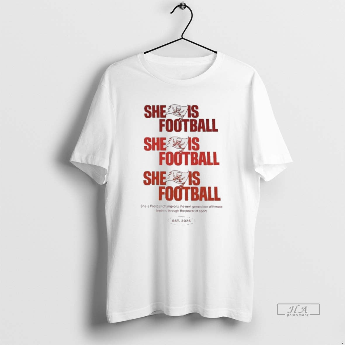 Official Tampa Bay Buccaneers She Is Football 2025 T-Shirts, Hoodie, Sweatshirt | PopFlextees.com