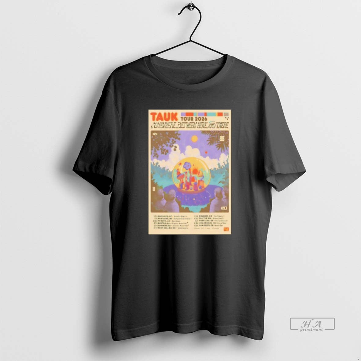 Official Tauk Somewhere Between Here And There Tour 2026 T-Shirts, Hoodie, Sweatshirt | PopFlextees.com
