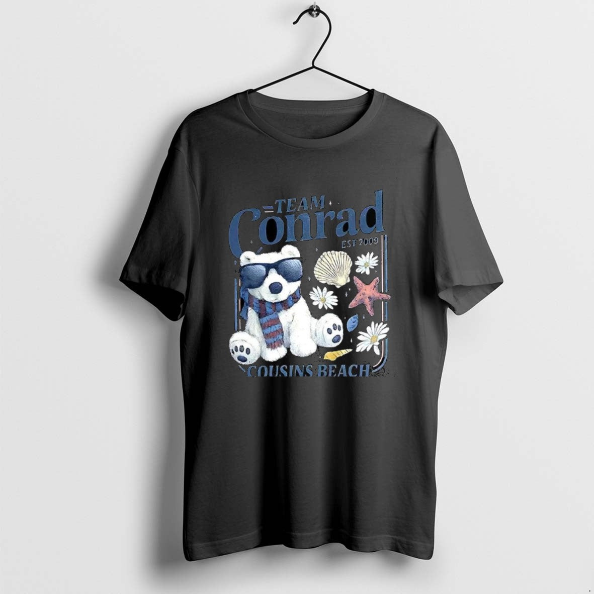 Official Team Conrad Junior Mint Bear Est 2009 Cousins Beach T-Shirts, Hoodie, Sweatshirt | PopFlextees.com