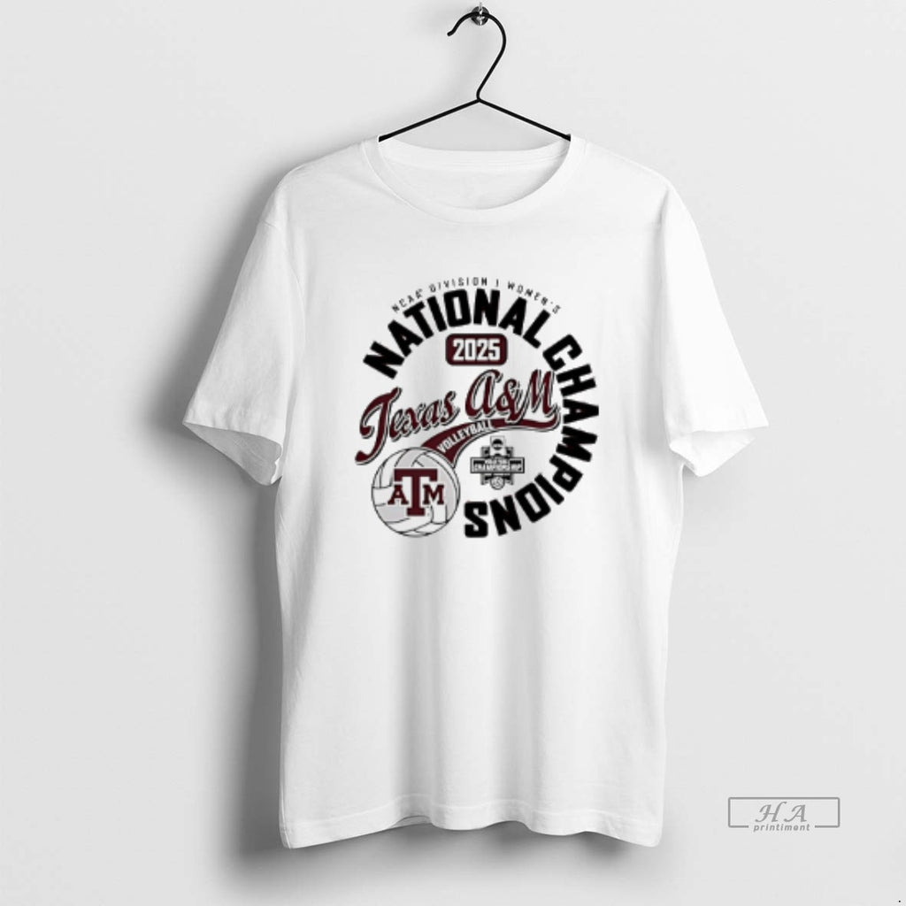 Official Texas Am Aggies Womens Volleyball National Champions 2025 T-Shirts, Hoodie, Sweatshirt | PopFlextees.com