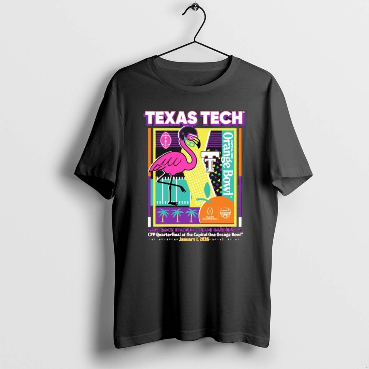 Official Texas Tech Red Raiders 2025 2026 College Football Playoff Orange Bowl Mingo Party Flamingo T-Shirts, Hoodie,...